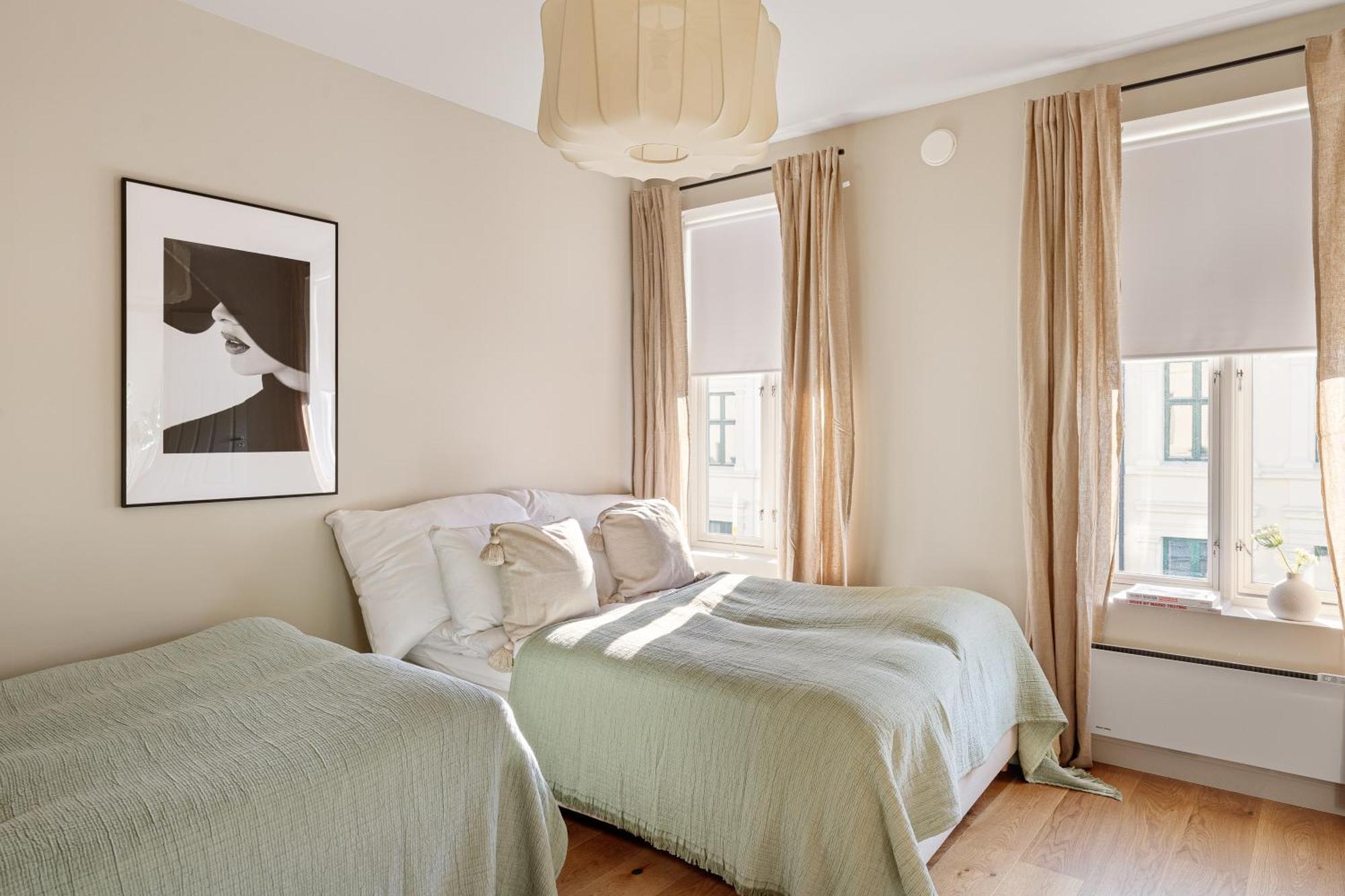 Dinbnb Gruenerlokka I 2-bedroom With Double Queen & Balcony